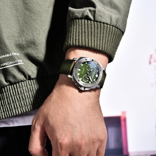 Часы мужские Pagani Design PD-1767 Silver-Green-1